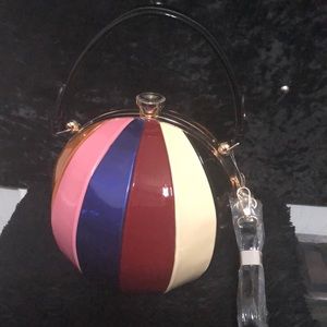 Basketball Purse with shoulder strap.